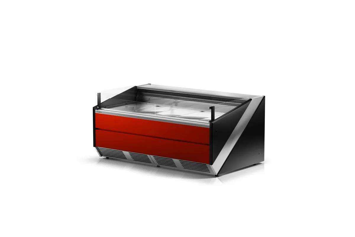 Lada chłodnicza szyba czołowa prosta pionowa, chłodzenie dynamiczne, system osuszania szyb RAPA L-Xi/135/120