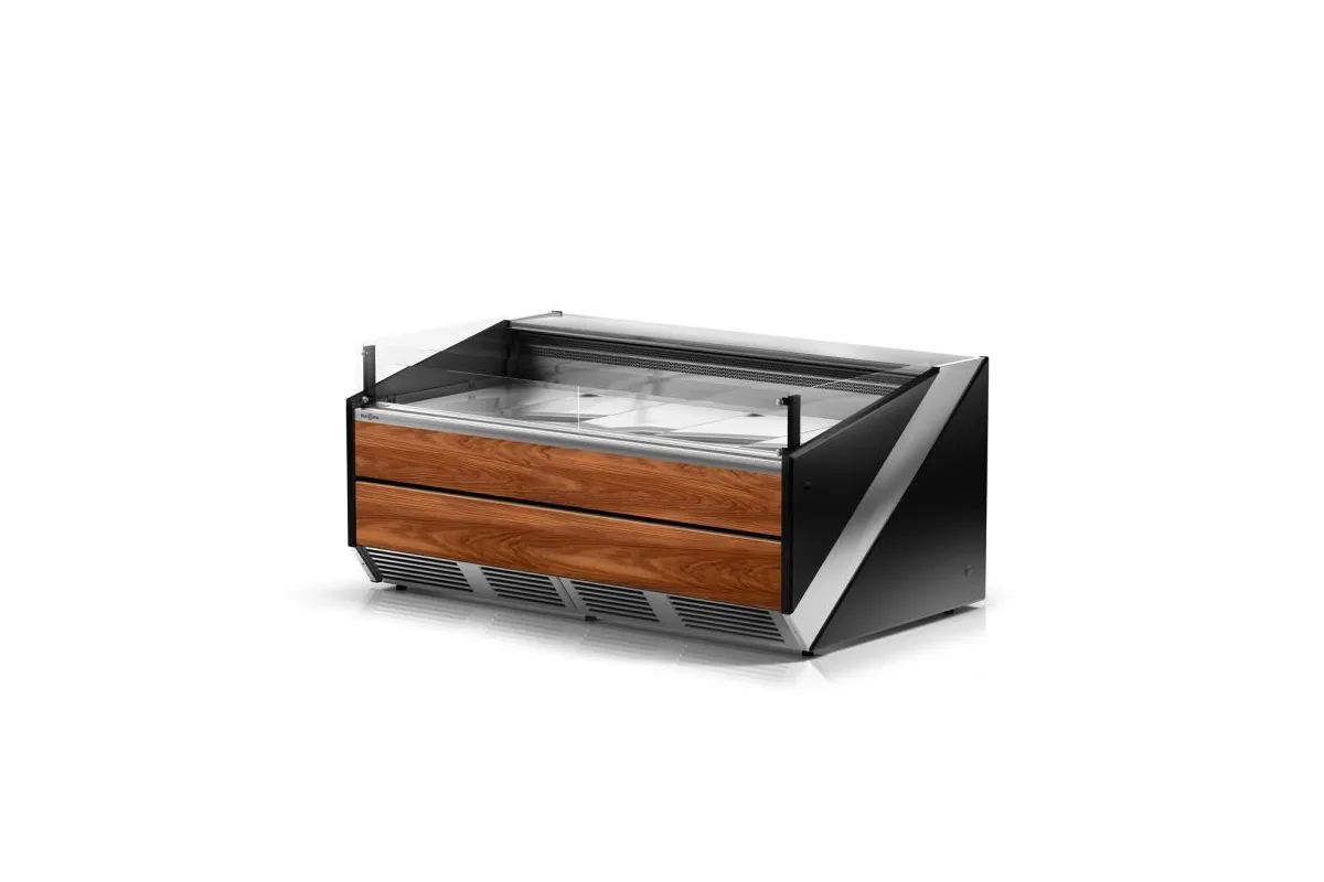 Lada chłodnicza szyba czołowa prosta pionowa, chłodzenie dynamiczne, system osuszania szyb RAPA L-Xi/197/120