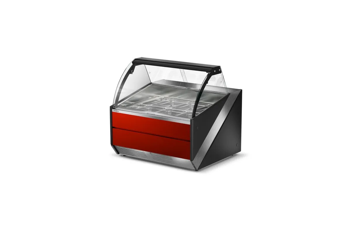 Lada grzewcza, szyba czołowa gięta otwierana RAPA L-S/DHBM/135/120