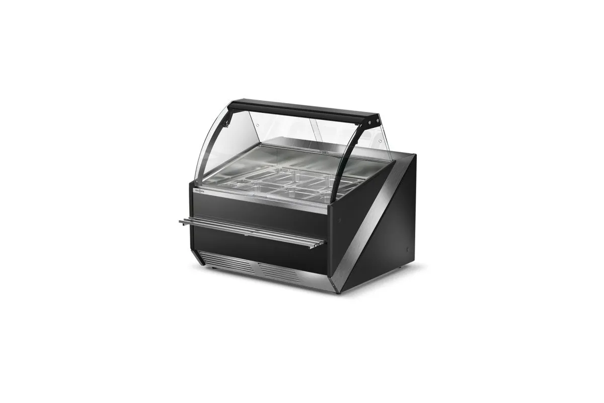 Lada grzewcza, szyba czołowa gięta otwierana RAPA L-S/DHBM/135/120