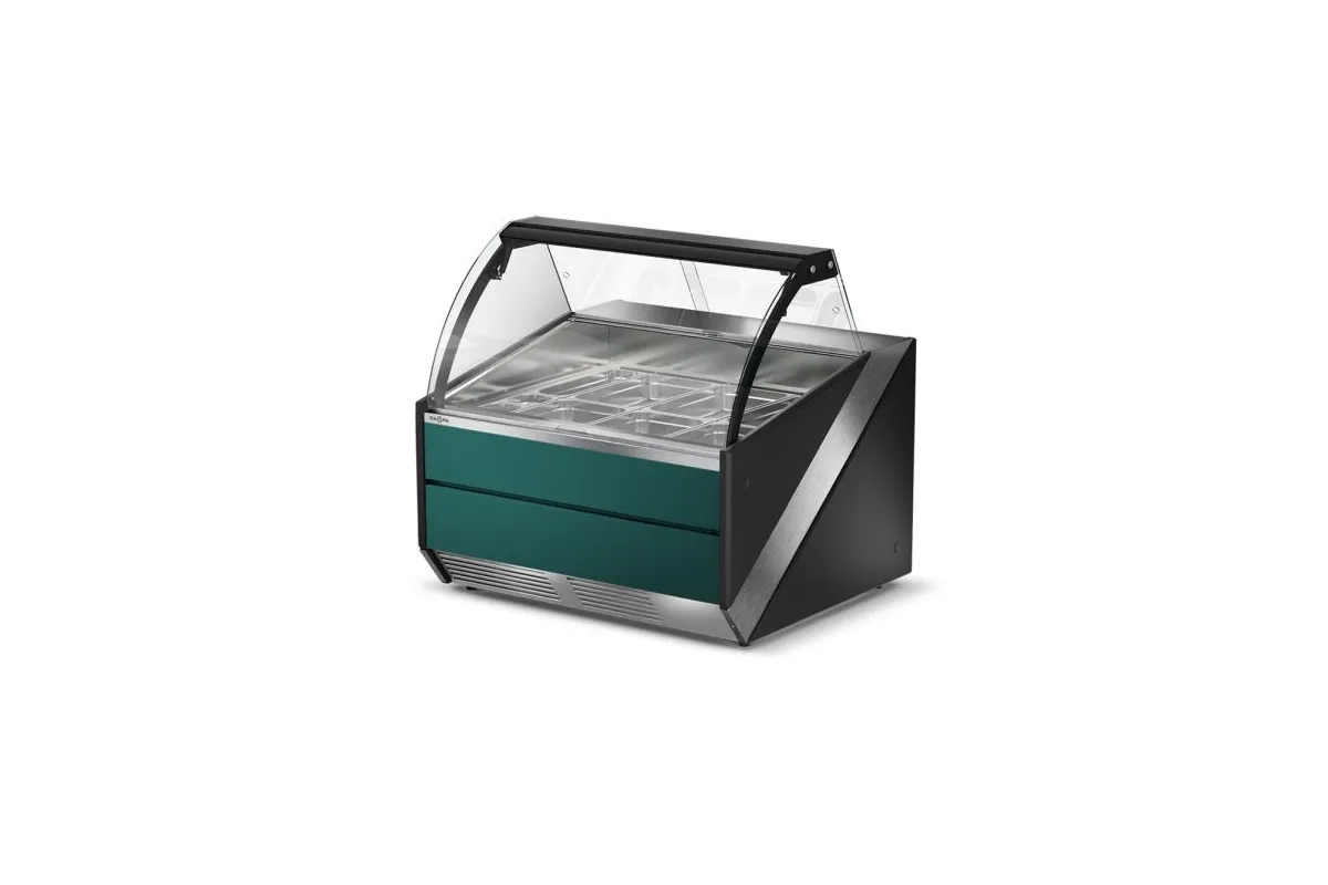 Lada grzewcza, szyba czołowa gięta otwierana RAPA L-S/DHBM/135/120