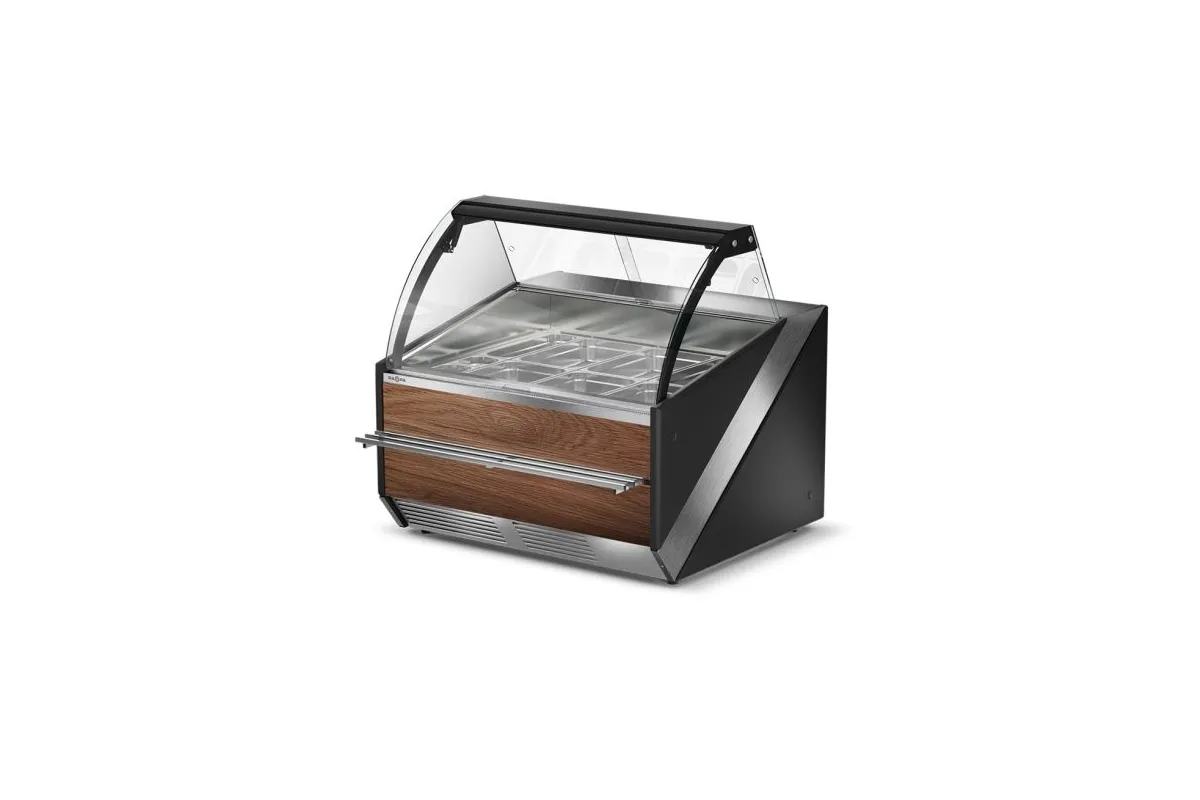 Lada grzewcza, szyba czołowa gięta otwierana RAPA L-S/DHBM/135/120