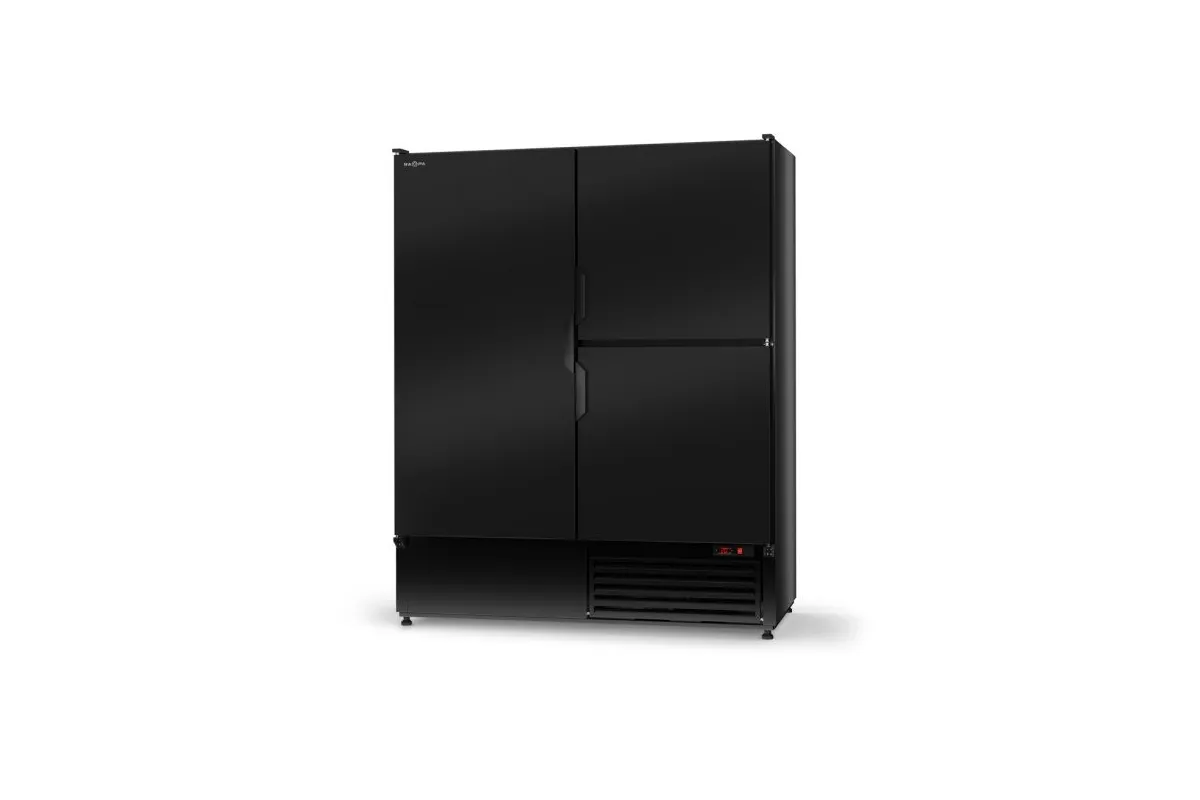 Szafa chłodnicza pojedyncza, drzwi pełne skrzydłowe dzielone, trzydrzwiowa, agregat dolny, 4 klasa klimatyczna RAPA SCH-Z1400/3D