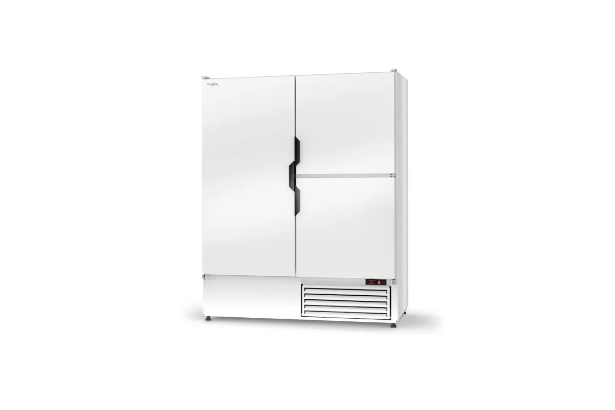 Szafa chłodnicza pojedyncza, drzwi pełne skrzydłowe dzielone, trzydrzwiowa, agregat dolny, 4 klasa klimatyczna RAPA SCH-Z1200/3D