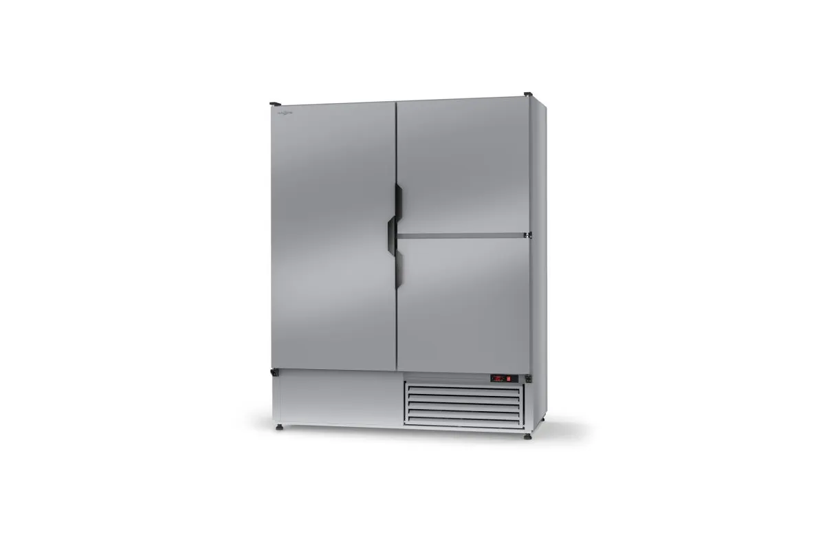 Szafa chłodnicza pojedyncza, drzwi pełne skrzydłowe dzielone, trzydrzwiowa, agregat dolny, 3 klasa klimatyczna RAPA SCH-Z1200-3D
