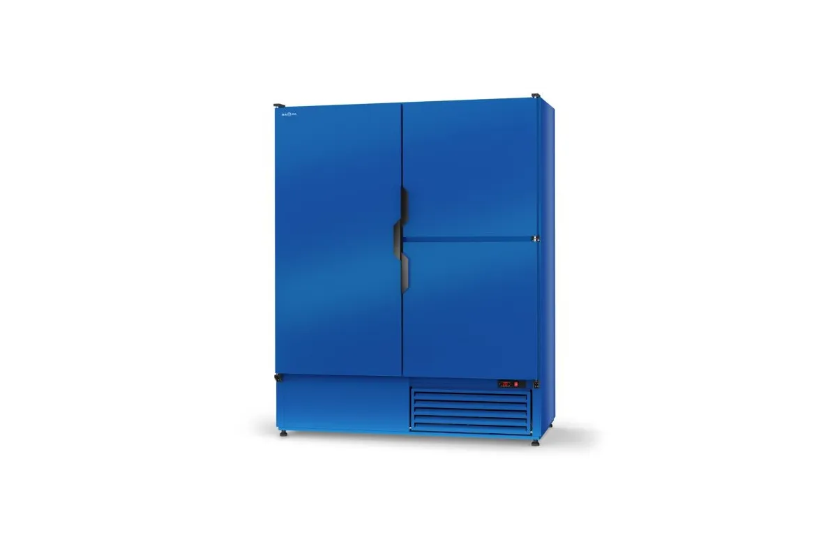 Szafa chłodnicza pojedyncza, drzwi pełne skrzydłowe dzielone, trzydrzwiowa, agregat dolny, 3 klasa klimatyczna RAPA SCH-Z1200-3D