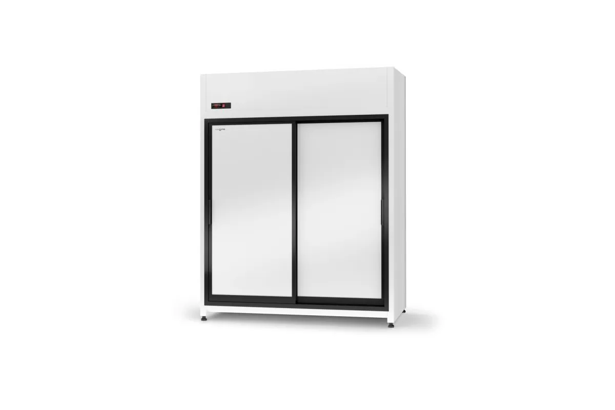 Szafa chłodnicza pojedyncza, drzwi pełne przesuwne, agregat górny, 4 klasa klimatyczna RAPA SCH-ZR1400-AG-4KL