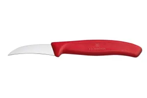 Victorinox Swiss Classic Nóż do jarzyn, zagięty, 6cm, czerwony