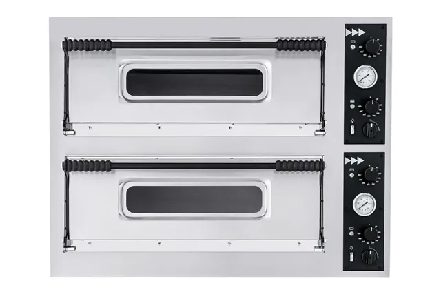 Piec do pizzy Basic 44 Prismafood 2 komory 400V 9400W, 975x814x745mm 1F010050
