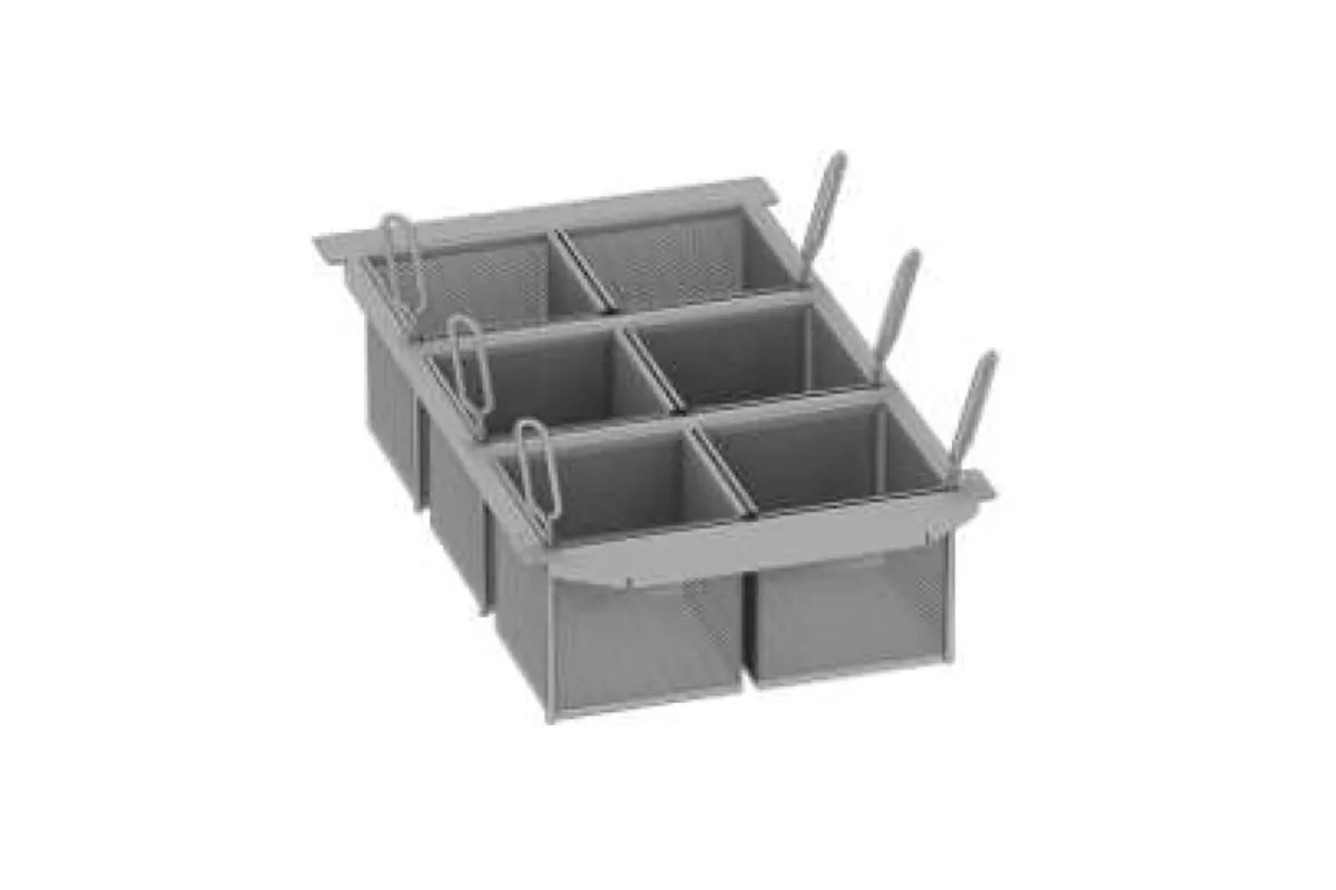 Zestaw koszy porcjujących 1/6 GN RATIONAL iVario 6 perforowanych i 6 nieperforowanych