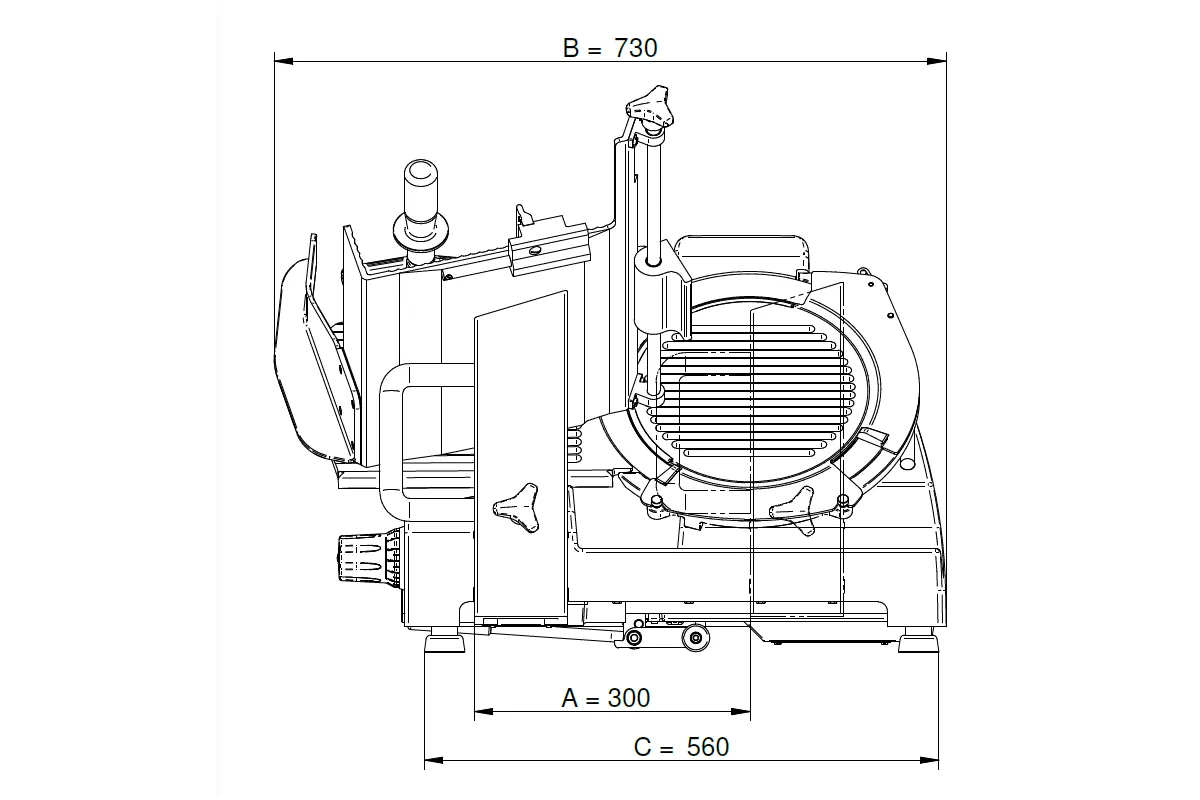 Krajalnica do wędlin i sera PREMIUM MA-GA 613P CE