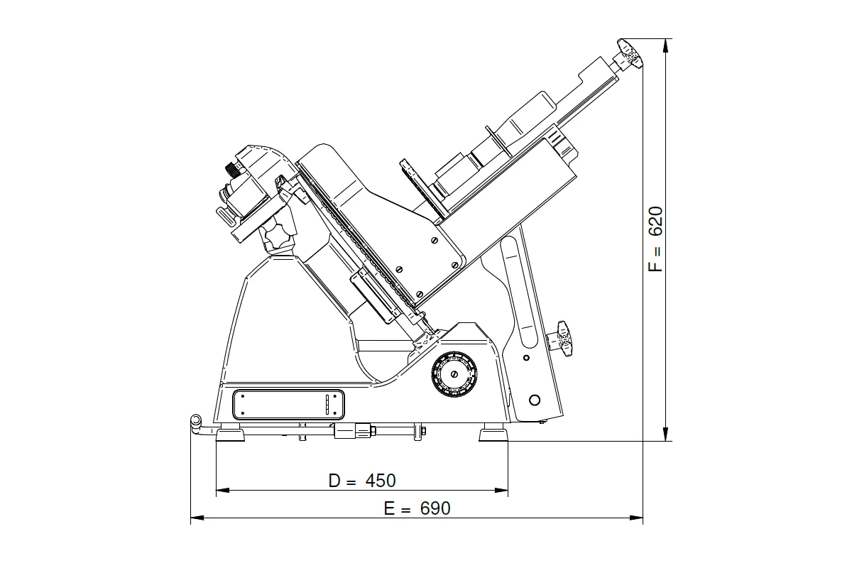 Krajalnica do wędlin i sera PREMIUM MA-GA 613P CE