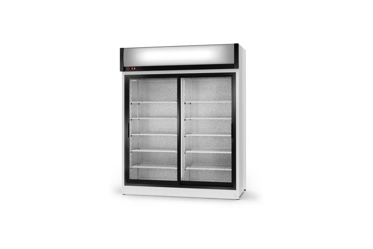 Szafa chłodnicza, przeszklona, drzwi przesuwne, standardowe, typ AG 4 klasa klimatyczna, RAPA SCH-SR-1200-AG-4KL