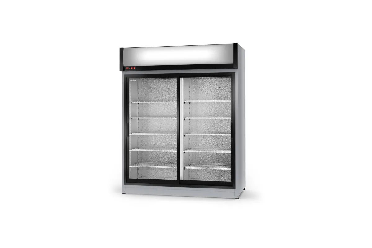 Szafa chłodnicza, przeszklona, drzwi przesuwne, standardowe, typ AG 4 klasa klimatyczna, RAPA SCH-SR-1200-AG-4KL