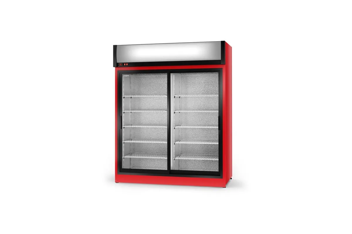 Szafa chłodnicza, przeszklona, drzwi przesuwne, standardowe, typ AG 3 klasa klimatyczna, RAPA SCH-SR-1600-AG-3KL