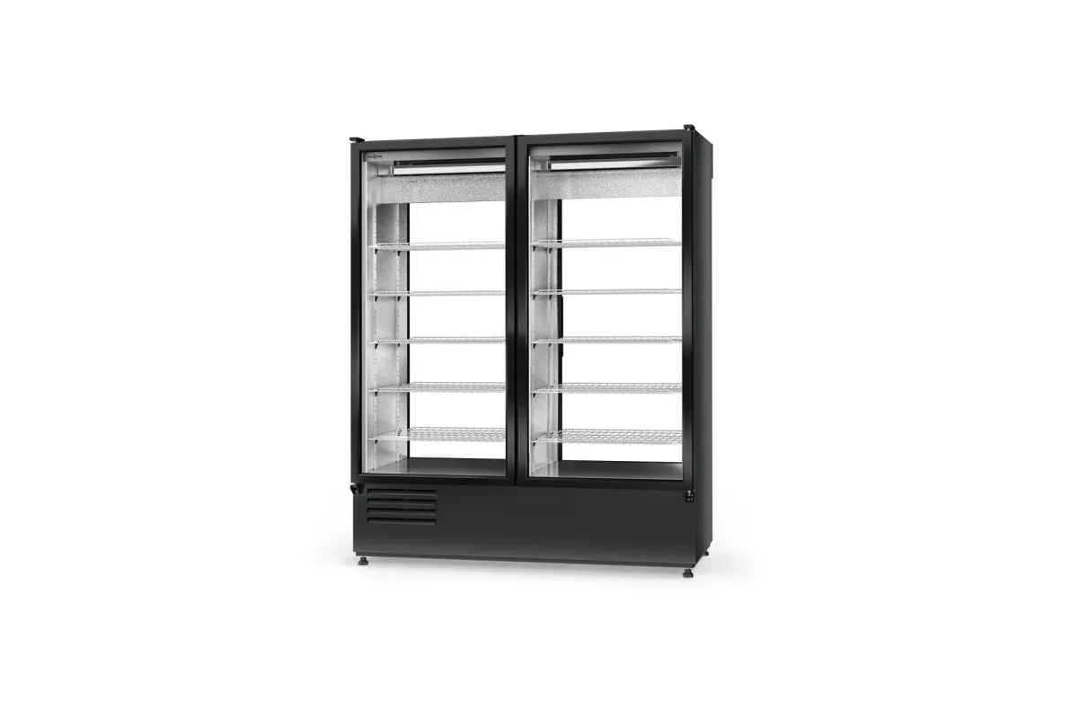 Szafa chłodnicza, dwustronnie przeszklona, drzwi (przelotowe), podwójna,  3 klasa klimatyczna, RAPA SCH-2S-1600-AD-3KL