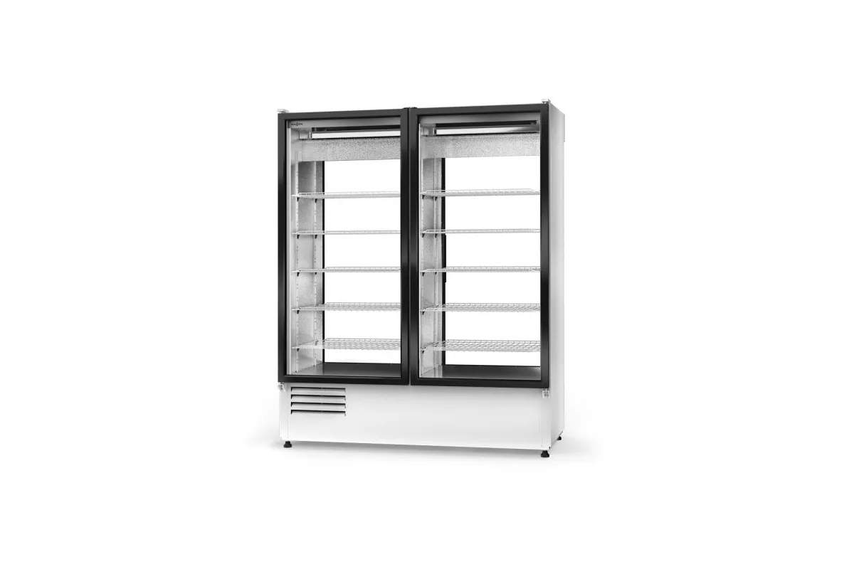 Szafa chłodnicza, dwustronnie przeszklona, drzwi (przelotowe), podwójna,  3 klasa klimatyczna, RAPA SCH-2S-1200-AD-3KL