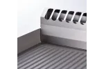 Płyta grillowa gazowa, gładko-ryflowana, 13 kW, G20 Stalgast 9731310