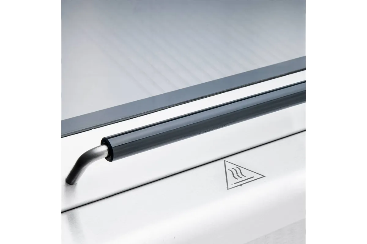 Płyta grillowa elektryczna, nastawna, gładko-ryflowana, z pokrywą, 8.1 kW Stalgast 9731390