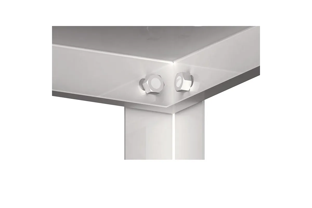 Regał magazynowy,półki pełne 1200x500x1800 skręcany Stalgast 981885120