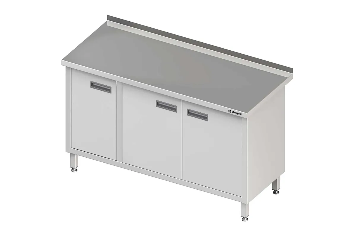 Stół przyścienny z drzwiami skrzydłowymi 1500x600x850 mm Stalgast 980166150