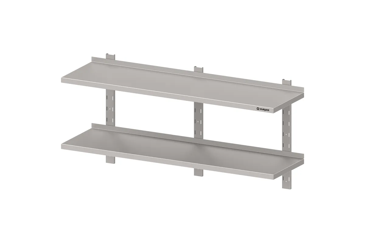 Półka wisząca, przestawna,podwójna 1400x300x660 mm Stalgast 981783140