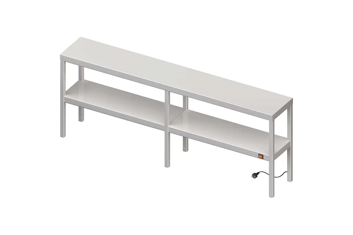 Nadstawka grzewcza na stół podwójna  1800x300x700 mm Stalgast 982233180