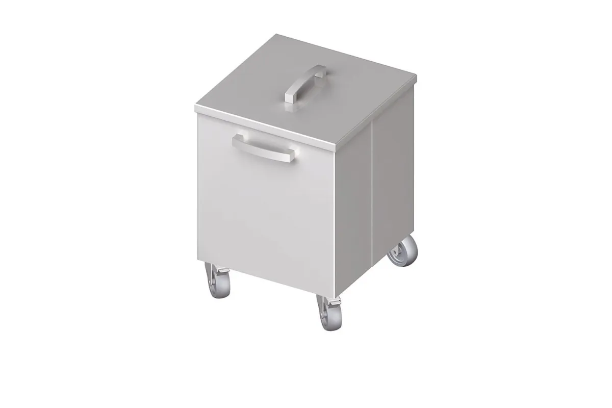 Pojemnik na odpadki jezdny 350x350x500 mm Stalgast 982343550