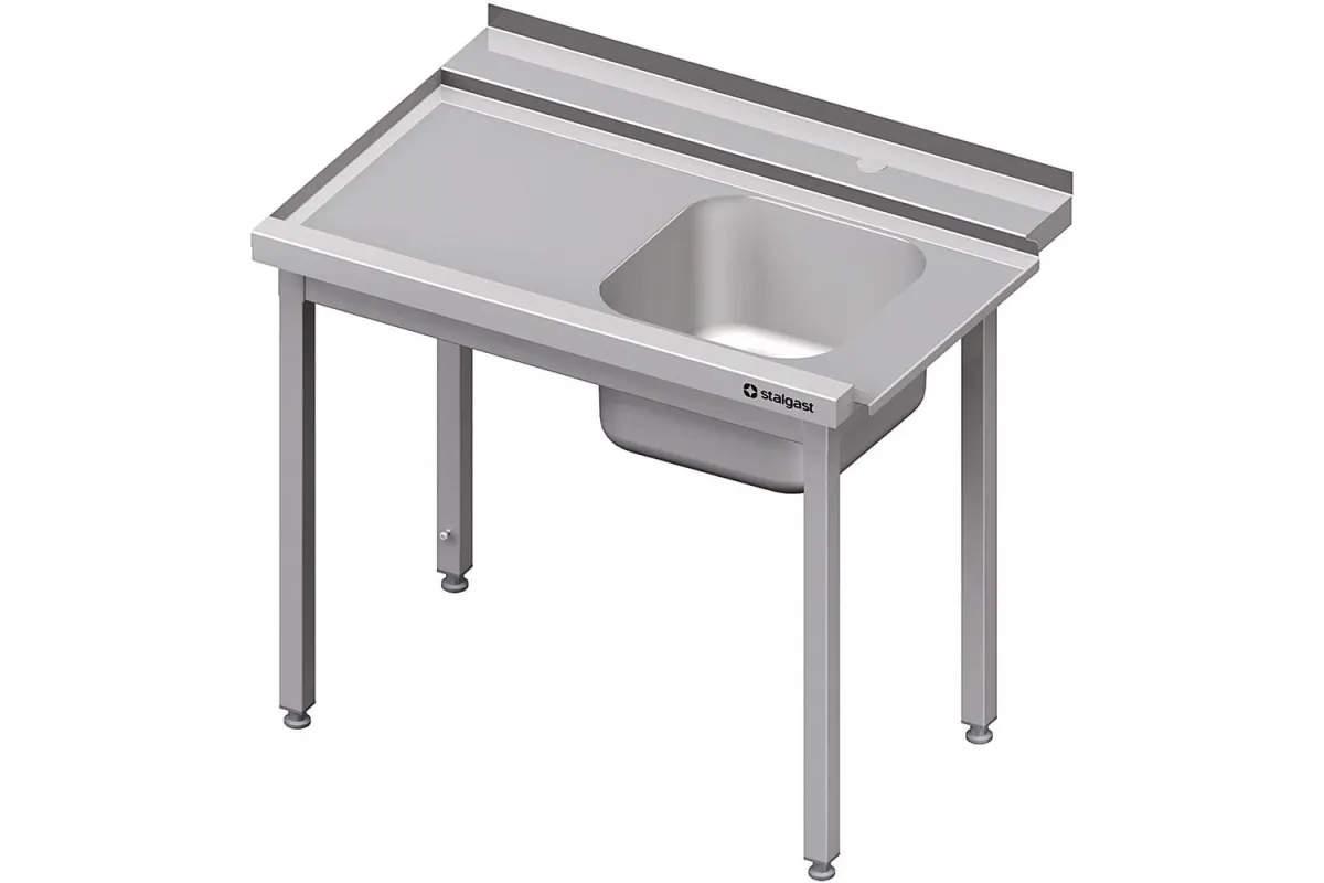 Stół załadowczy(L) 1-kom. bez półki do zmywarki SILANOS 900x730x900 mm spawany Stalgast 982397090S
