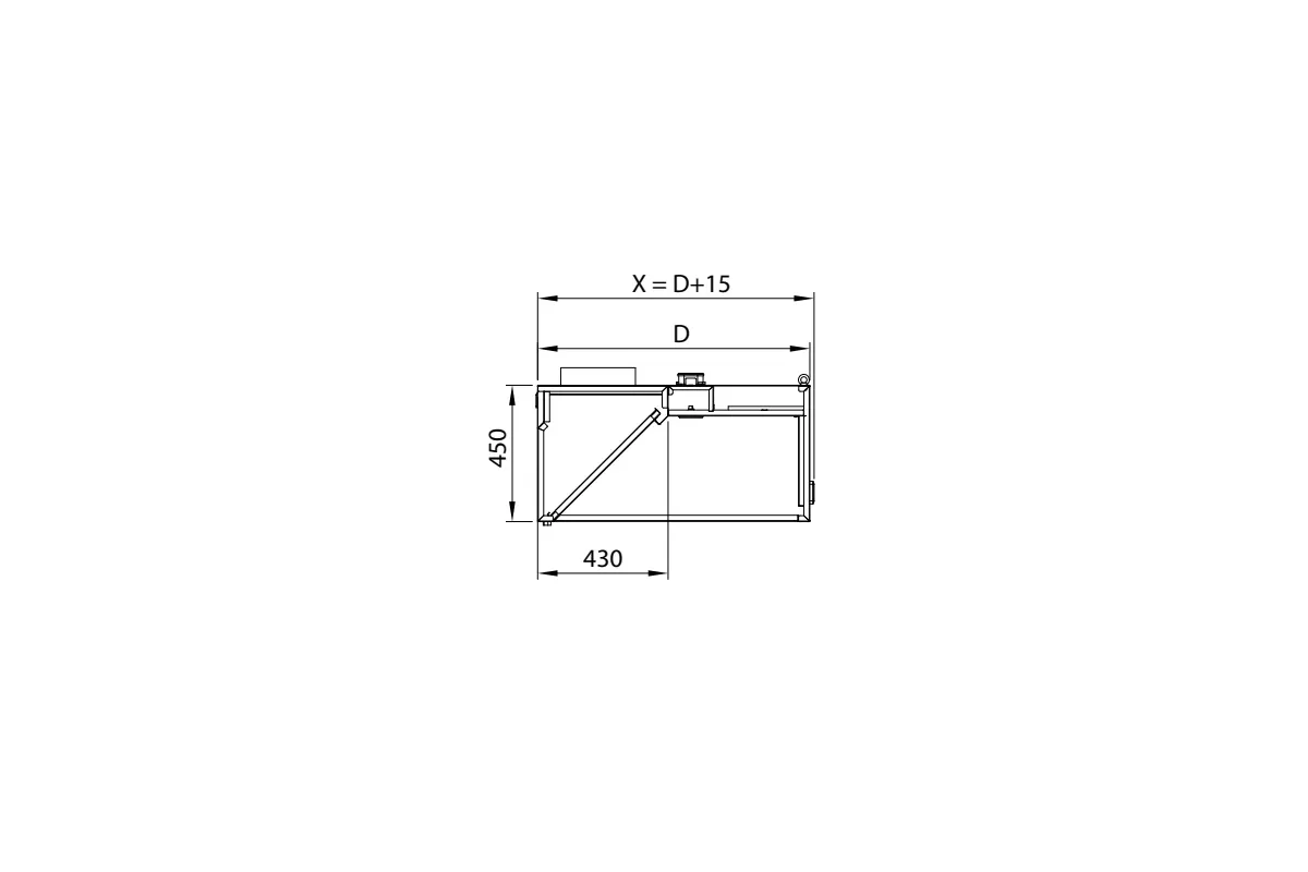 Okap przyścienny skrzyniowy ze stali nierdzewnej 4500x600x450 mm Stalgast model 206 Okap przyścienny skrzyniowy ze stali nierdzewnej 4500x600x450 mm Stalgast model 206