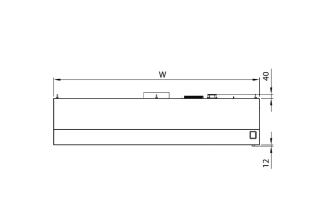 Okap przyścienny trapezowy ze stali nierdzewnej 3300x1200x450 mm Stalgast model 207