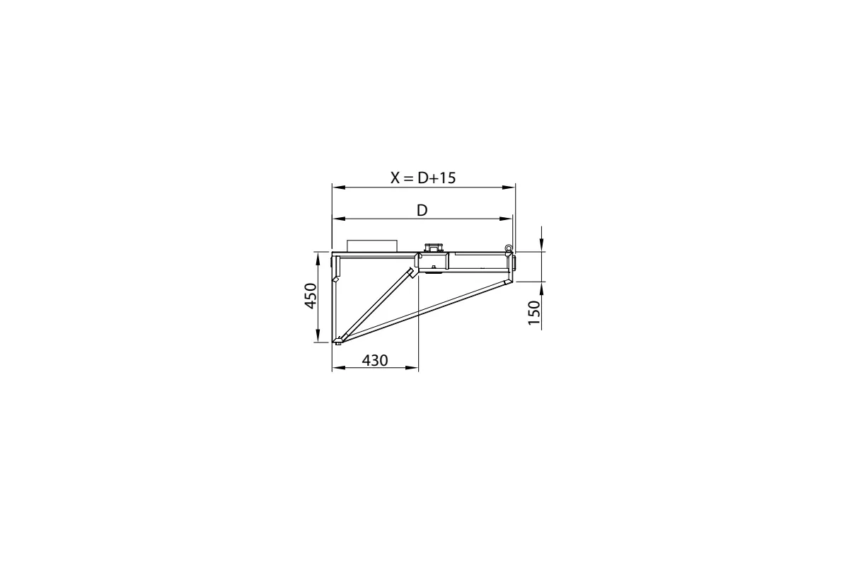 Okap przyścienny skośny ze stali nierdzewnej 4400x800x450 mm Stalgast model 208 Okap przyścienny skośny ze stali nierdzewnej 4400x800x450 mm Stalgast model 208