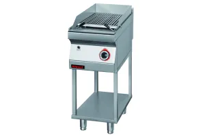 Lawa grill 400 mm 7kW na podstawie szkieletowej 400x700x900 Kromet 700.OGL-400.T