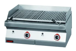 Lawa grill 800 mm 14kW 800x700x280 Kromet 700.OGL-800