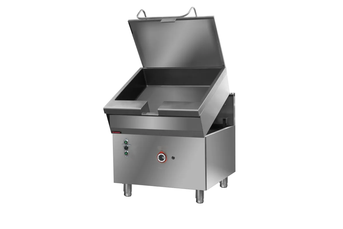 Patelnia gazowa (przechył automatyczny) 80l 18kW 900x900x900 Kromet 900.PTG-05Ex