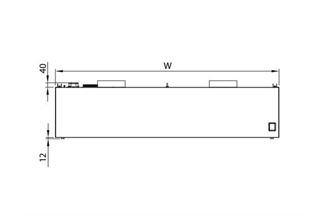 Okap centralny skrzyniowy ze stali nierdzewnej 1600x2200x450 mm Stalgast model 209