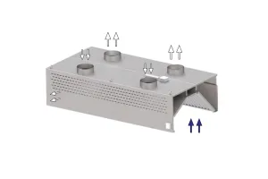 Okap przyścienny kompensacyjny ze stali nierdzewnej 1300x1000x450 mm Stalgast model 213