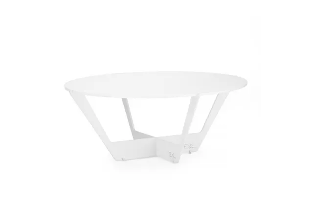 Stojak bufetowy O300mm w zestawie z pleksi Skiatos White  410x 410 x 160 171998 Fine Dine