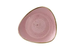 Trójkątny talerz płytki Stonecast Petal Pink  229 mm SPPSTR91 Churchill