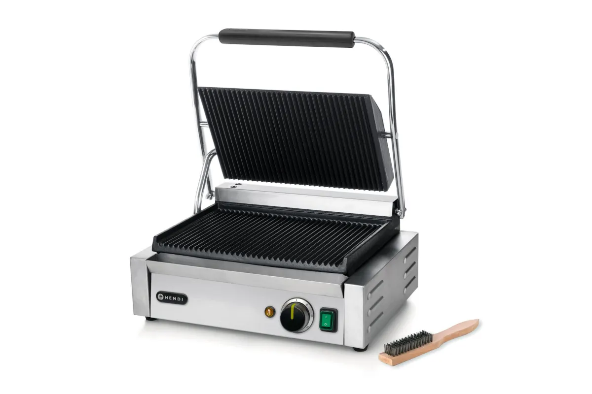 Grill kontaktowy PANINI - ryflowany Hendi 263655 Grill kontaktowy PANINI - ryflowany Hendi 263655