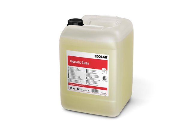 Topmatic Clean 25 kg Ecolab 9054920 płyn do maszynowego mycia naczyń z certyfikatem eko