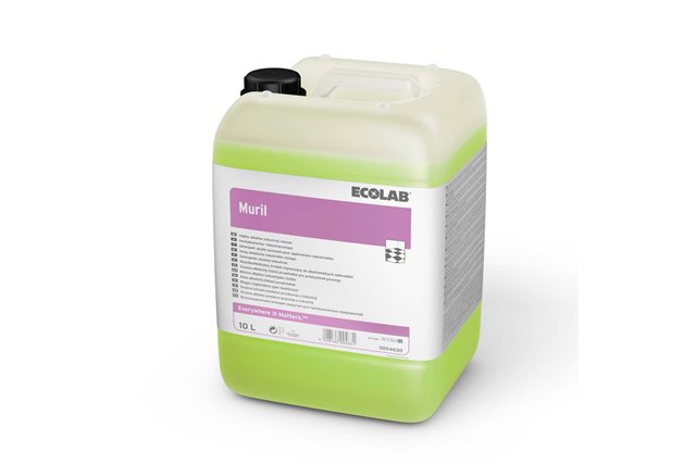 Muril 10L Ecolab 3004630 środek czyszczący do ekstremalnych zabrudzeń do powierzchni odpornych na rozpuszczalniki i środki alkai
