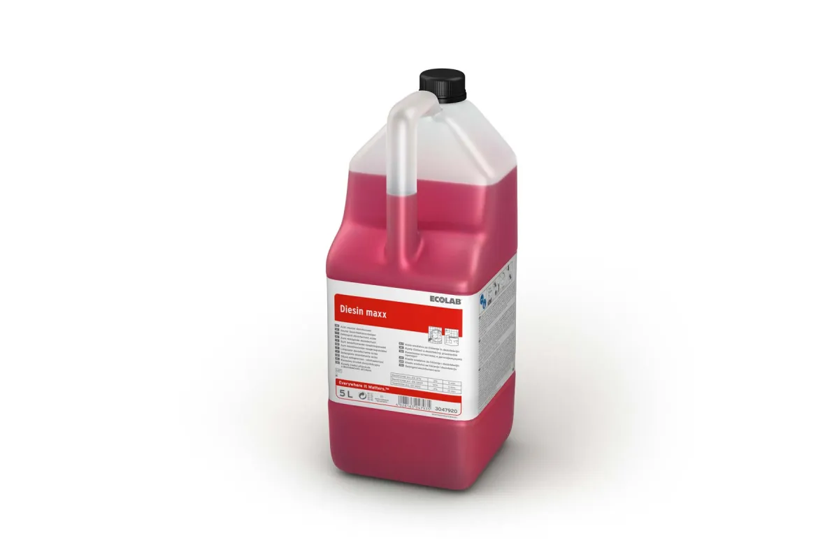 Diesin Maxx 5L Ecolab 3047920 kwasowy środek do mycia i dezynfekcji powierzchni odpornych na działanie wody i kwasów