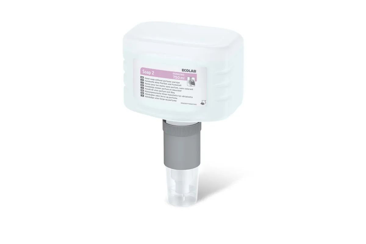 Nexa Soap 2 0,75L Ecolab 9086080 delikatny środek do mycia rąk na bazie mieszanki delikatnych środków powierzchniowo czynnych