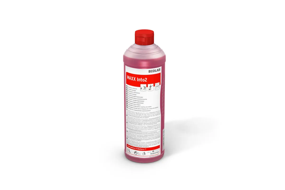 Maxx Into2 1L Ecolab 9084700 środek do mycia powierzchni sanitarnych przeznaczony do codziennego użytku