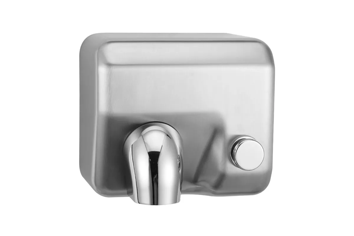 Suszarka do rąk STARFLOW PLUS z przyciskiem stal matowa z powłoką AFP Merida EIM208