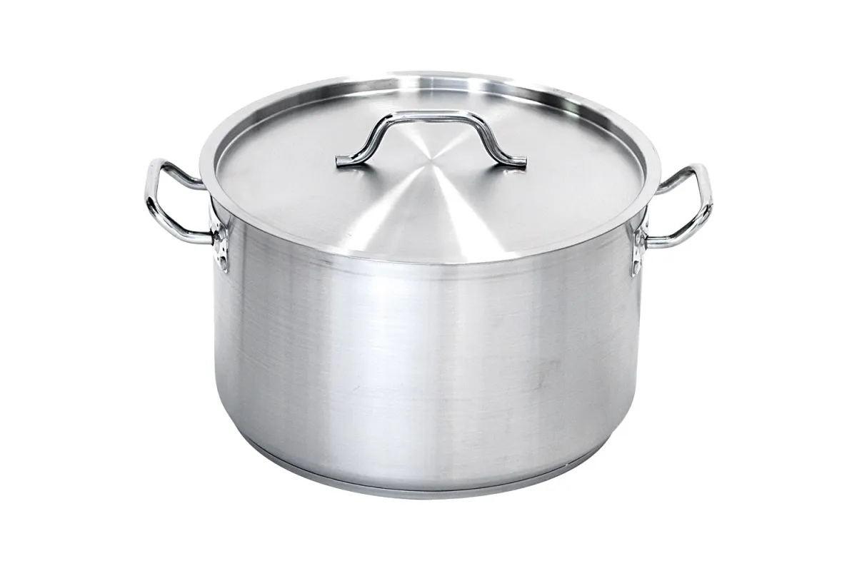 Garnek średni z pokrywką, stalowy, Ø 200 mm, V 4.4 l Stalgast 012202