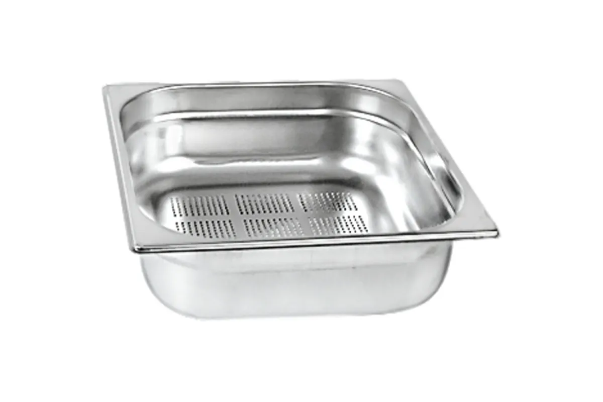 Pojemnik stalowy, perforowany, GN 2/3, H 65 mm Stalgast 125064