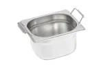 Pojemnik stalowy z uchwytami, GN 1/6, H 100 mm Stalgast 136104