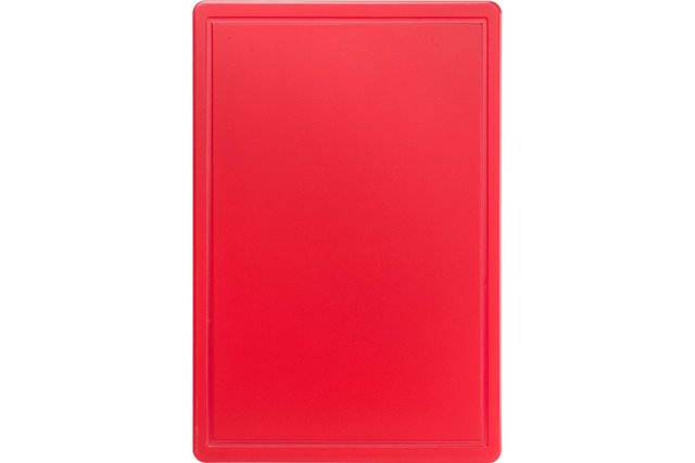 Deska do krojenia,  czerwona, HACCP, 600x400x18 mm Stalgast 341631